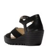 Sandały Fly London YENT 365 Black Cupido Mousse P501365000